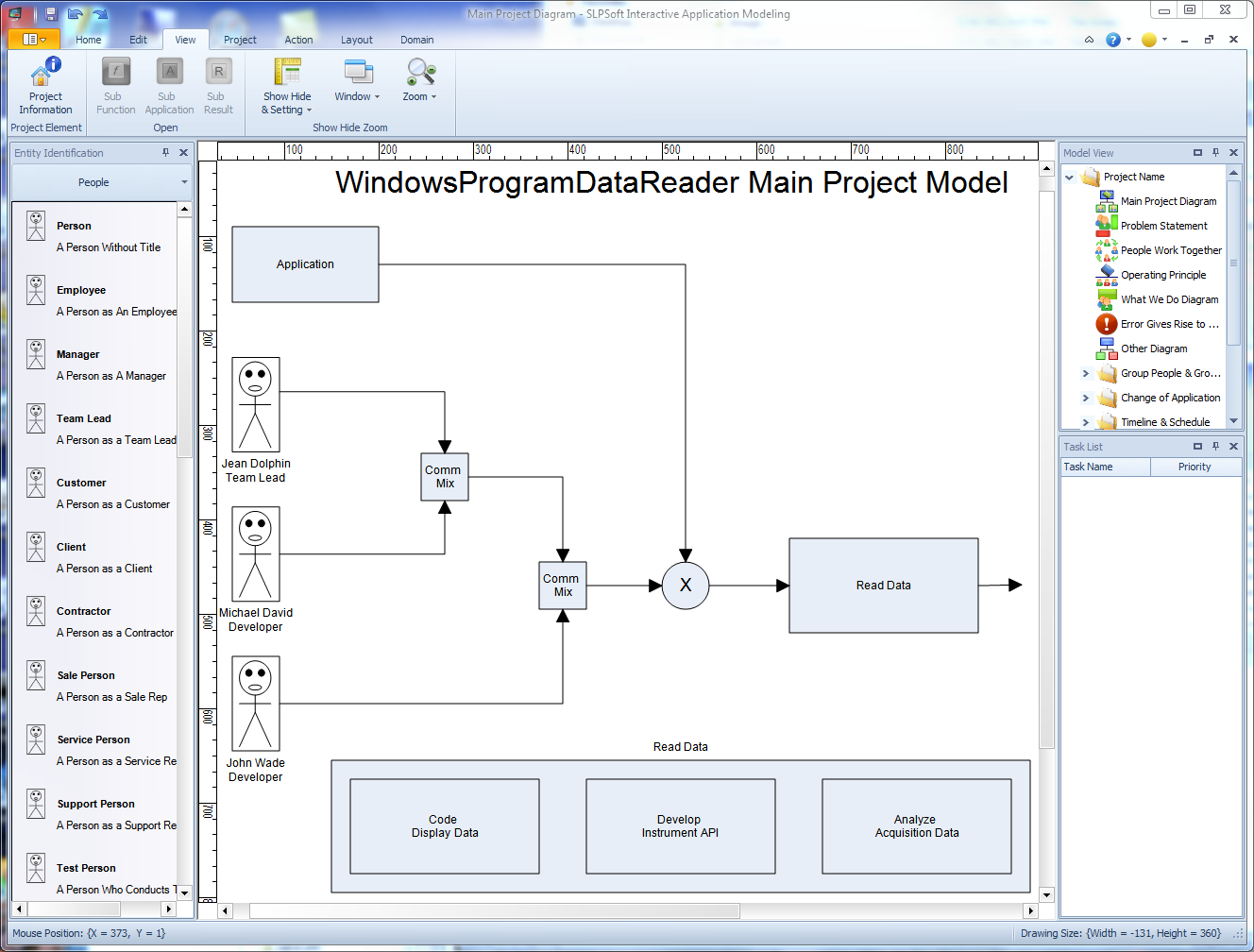 SLPSoft Interactive Application Modeling V2013 screen shot