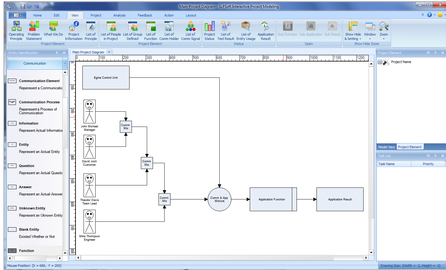 Click to view SLPSoft Interactive Project Modeling 1.1 screenshot